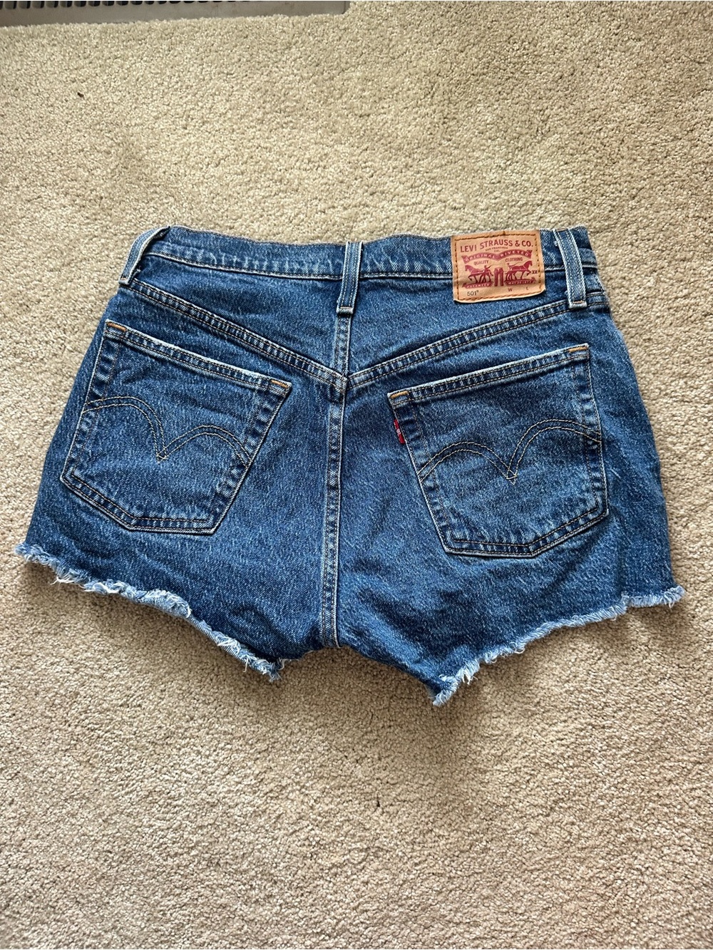 Levi's Vintage Indigo Cutoff Denim Shorts